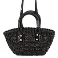 BALENCIAGA bistro Black678028 1000 Patent Leather Size XXS