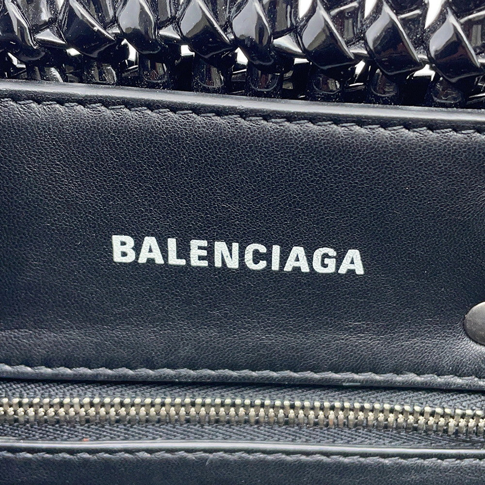 BALENCIAGA bistro Black678028 1000 Patent Leather Size XXS