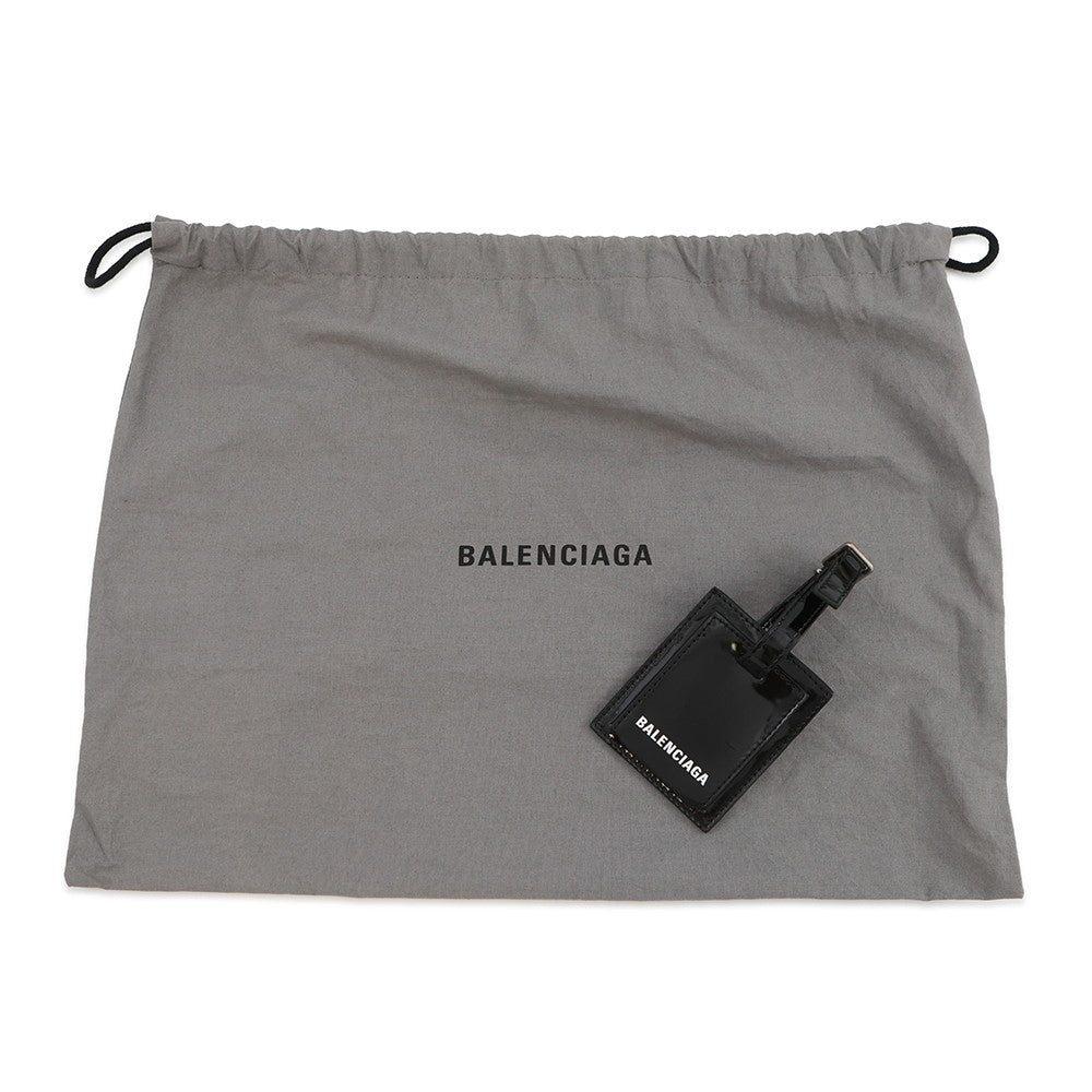 BALENCIAGA bistro Black678028 1000 Patent Leather Size XXS