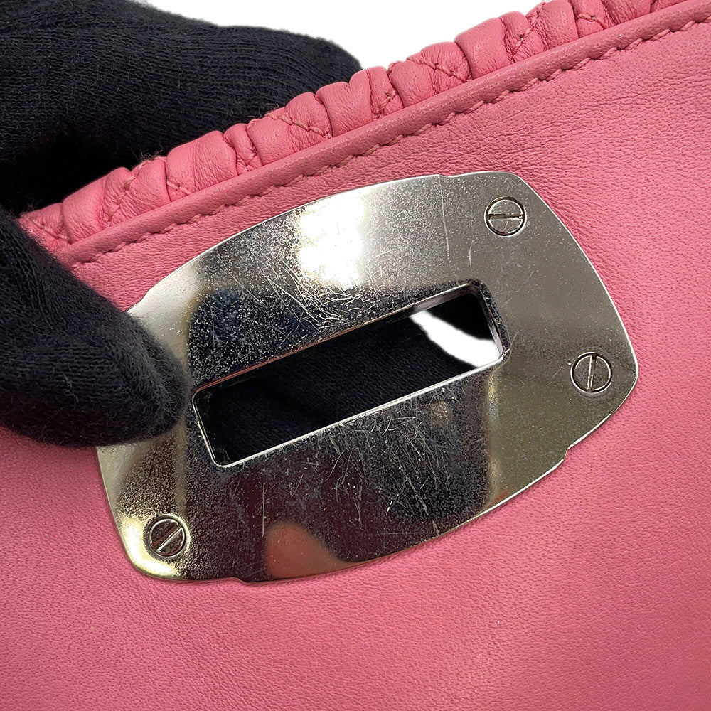 MIUMIU Nappa Crystal Shoulder Bag PinkRP0233 Leather