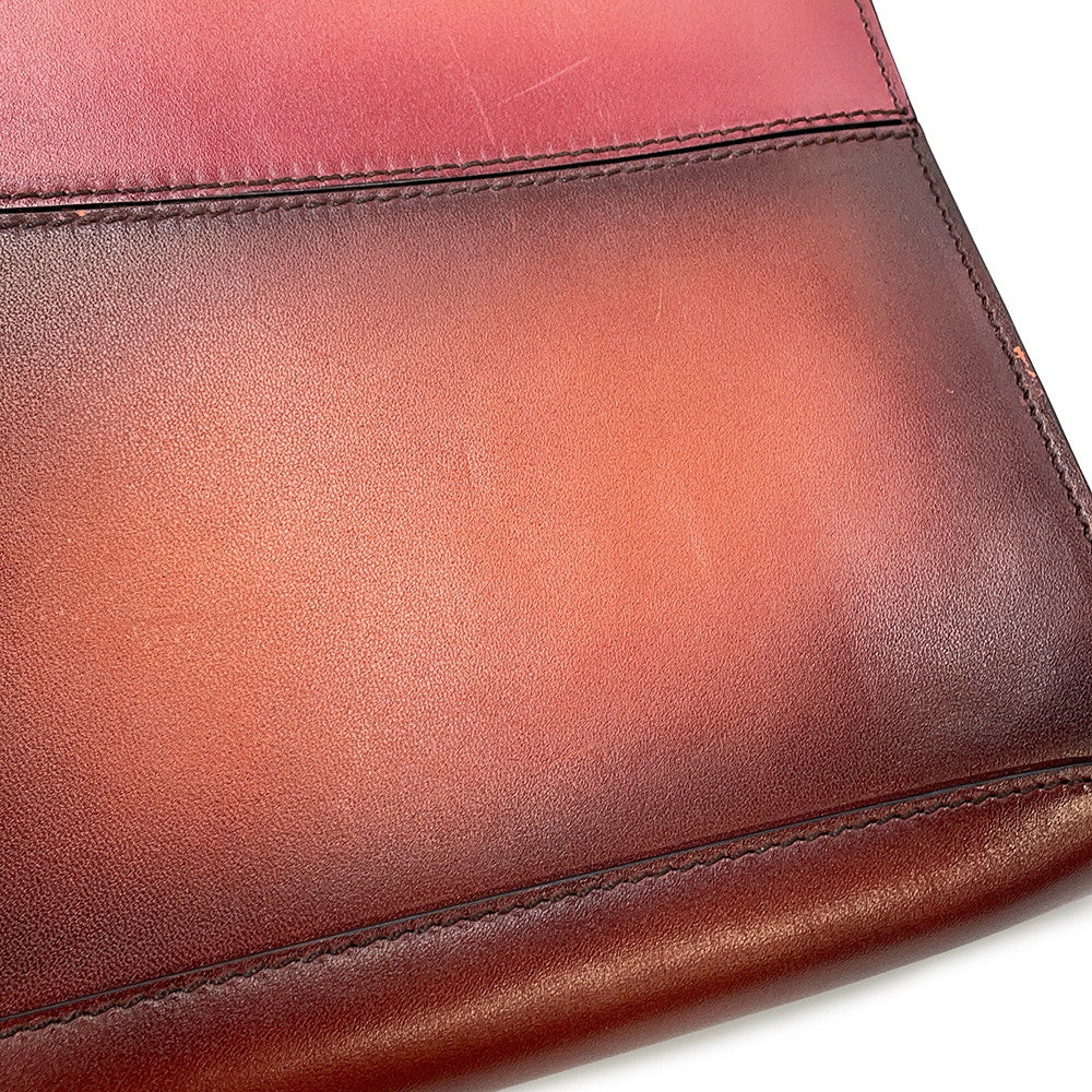 Berluti Calligraphy Nino Brown/Pink Leather Size TGM