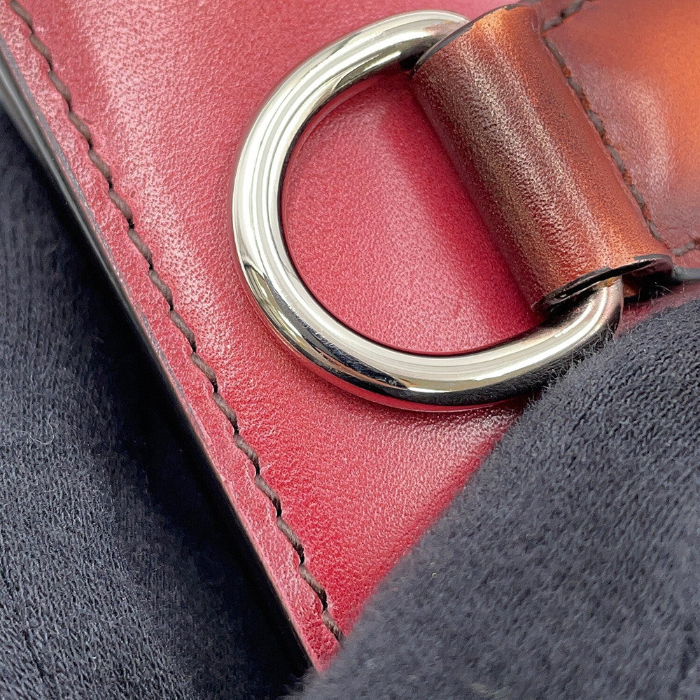 Berluti Calligraphy Nino Brown/Pink Leather Size TGM