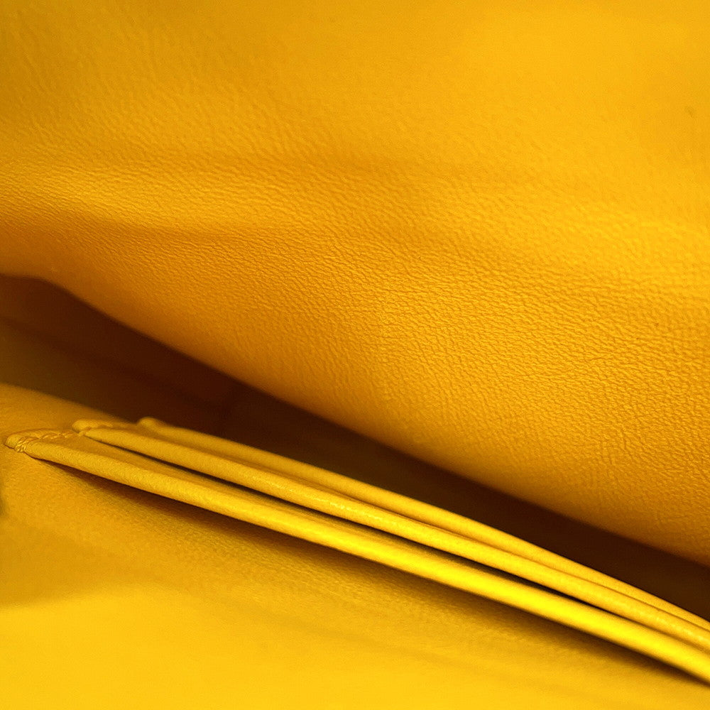 Ferragamo Hug Phone Holder Yellow220650 770895 Calf Leather