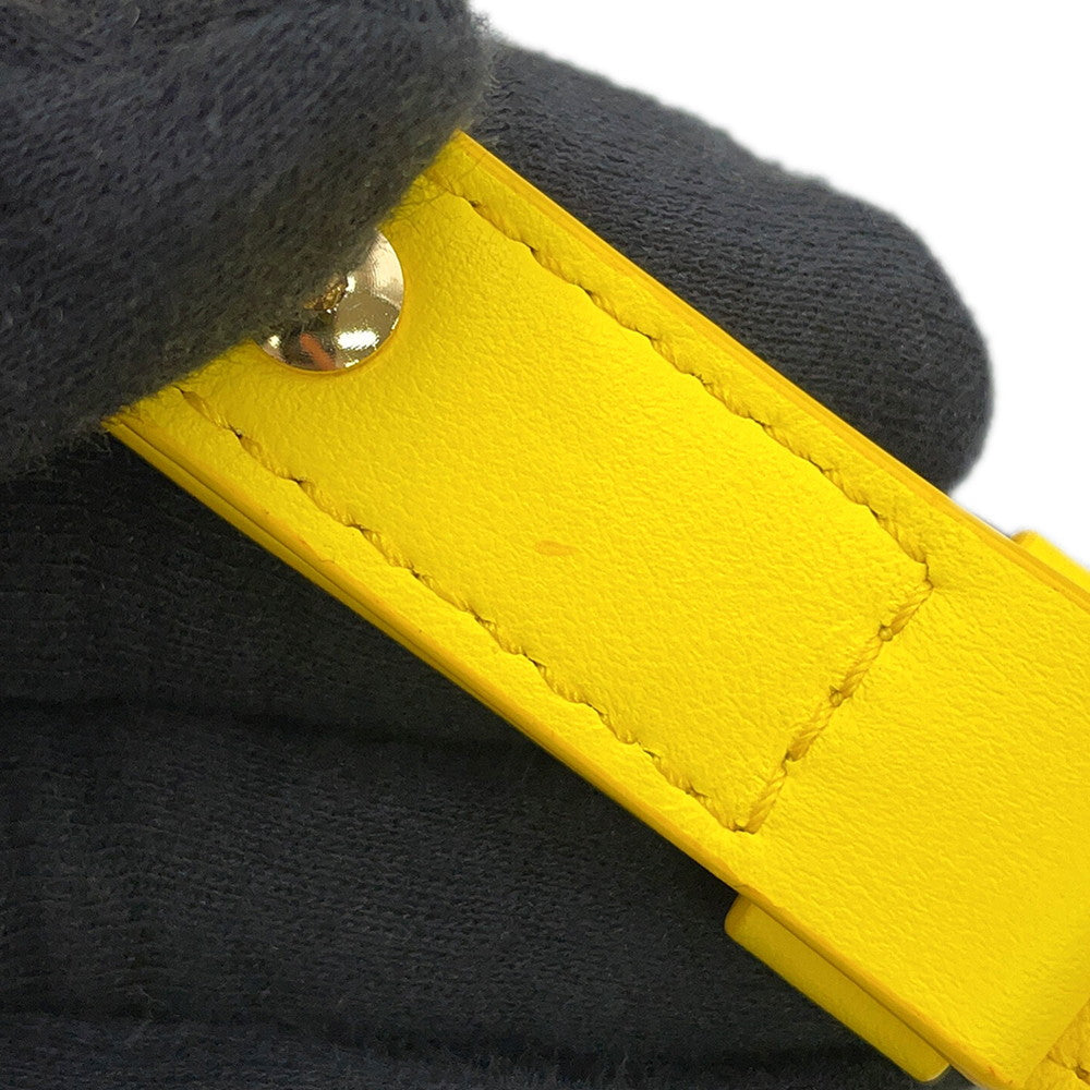 Ferragamo Hug Phone Holder Yellow220650 770895 Calf Leather