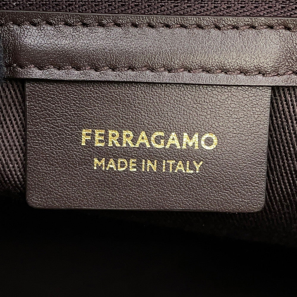 Ferragamo Star Tote Bag Brown219934 779547 Canvas Leather