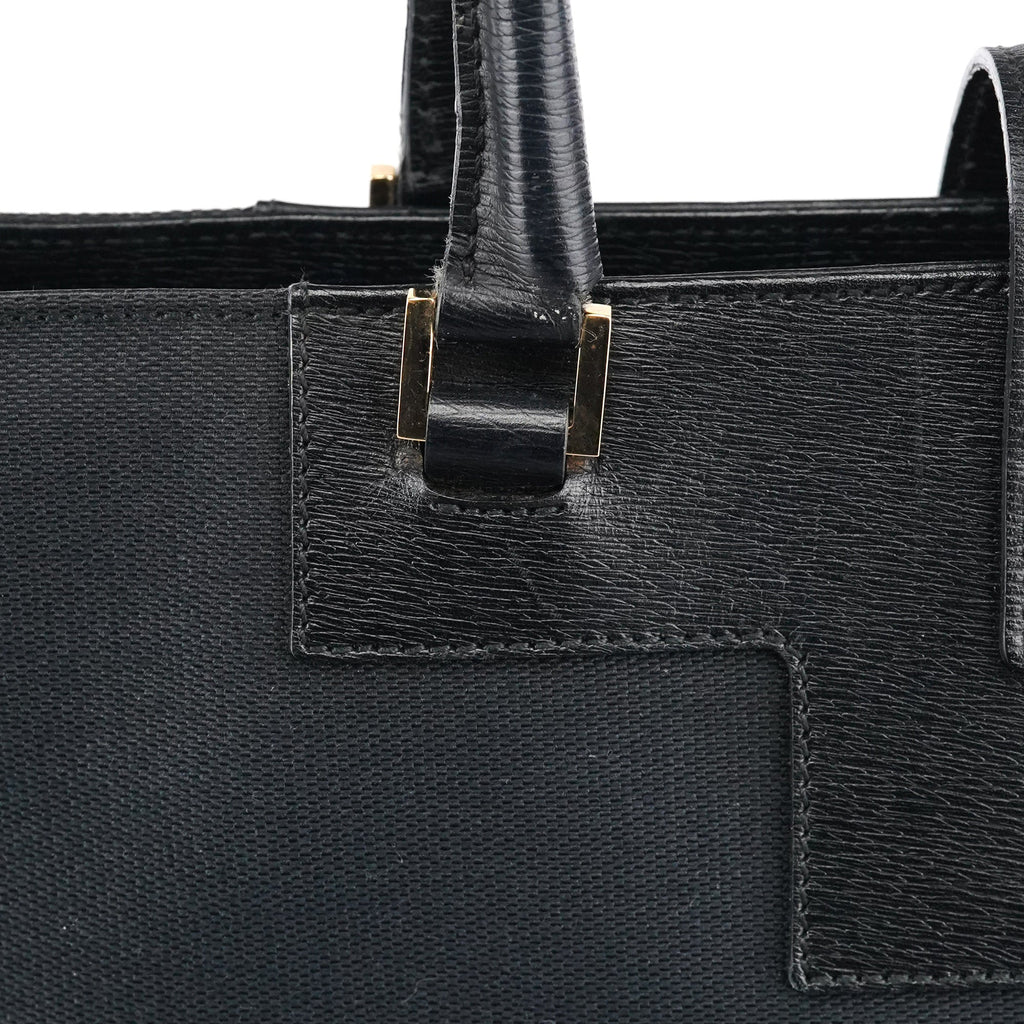 002 1109 Navy Canvas Square G Tote Bag