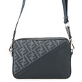 FENDI Diagonal Camera Case Navy7M0286 ASIC PVC Leather