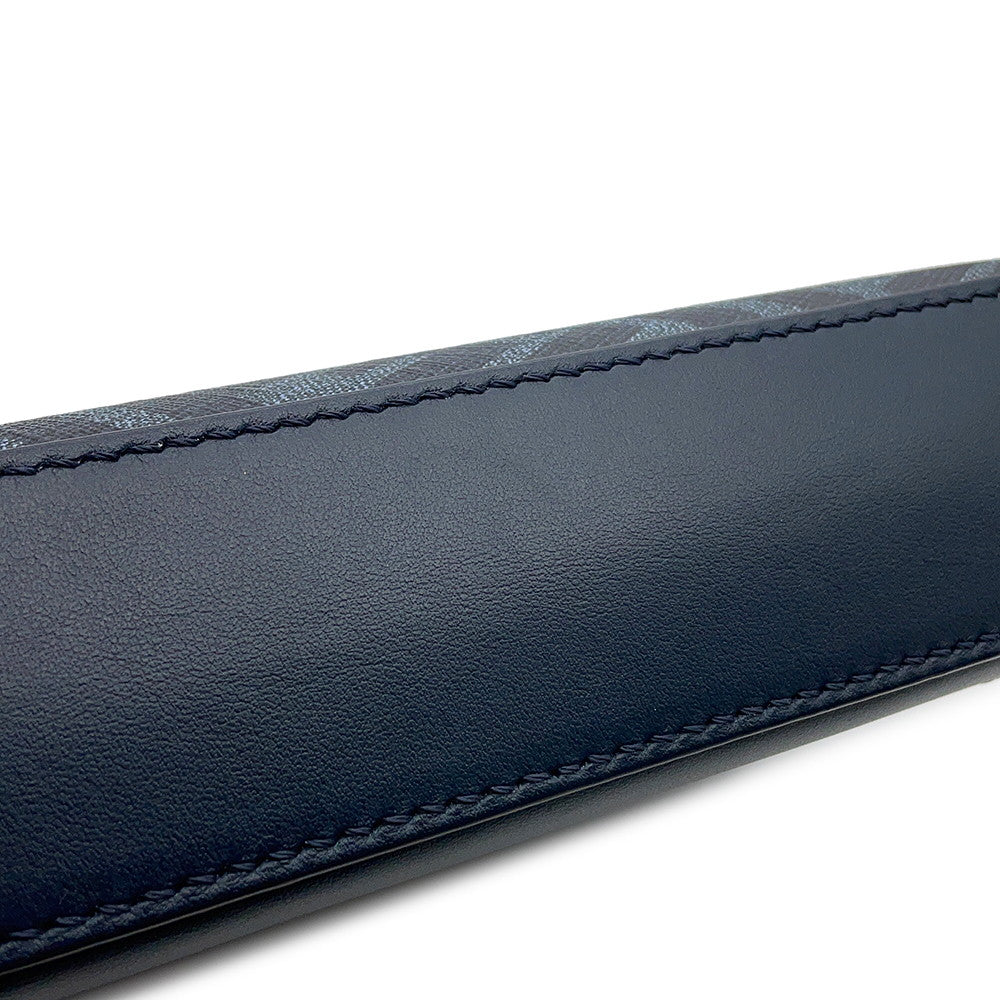 FENDI Diagonal Camera Case Navy7M0286 ASIC PVC Leather