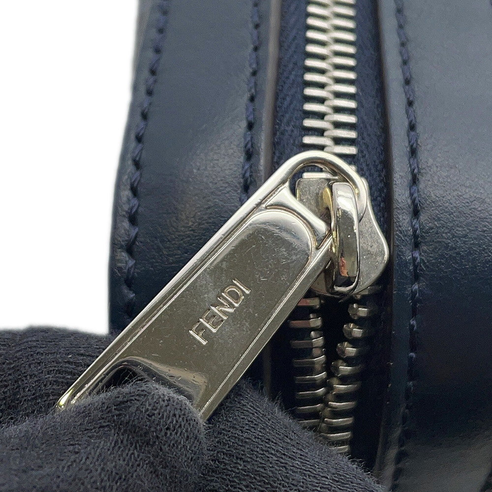 FENDI Diagonal Camera Case Navy7M0286 ASIC PVC Leather