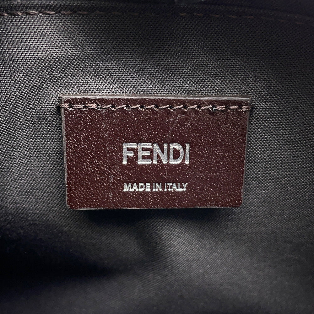 FENDI Diagonal Camera Case Navy7M0286 ASIC PVC Leather