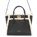 LOUIS VUITTON On My Side NoirM58908 Calf Leather Shearling Size MM