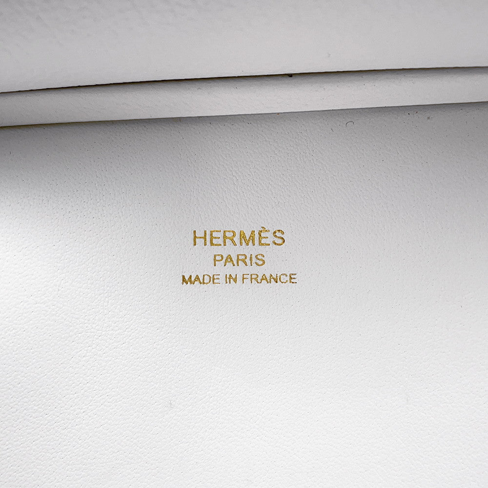 HERMES Jypsiere New White Evercolor Size Mini
