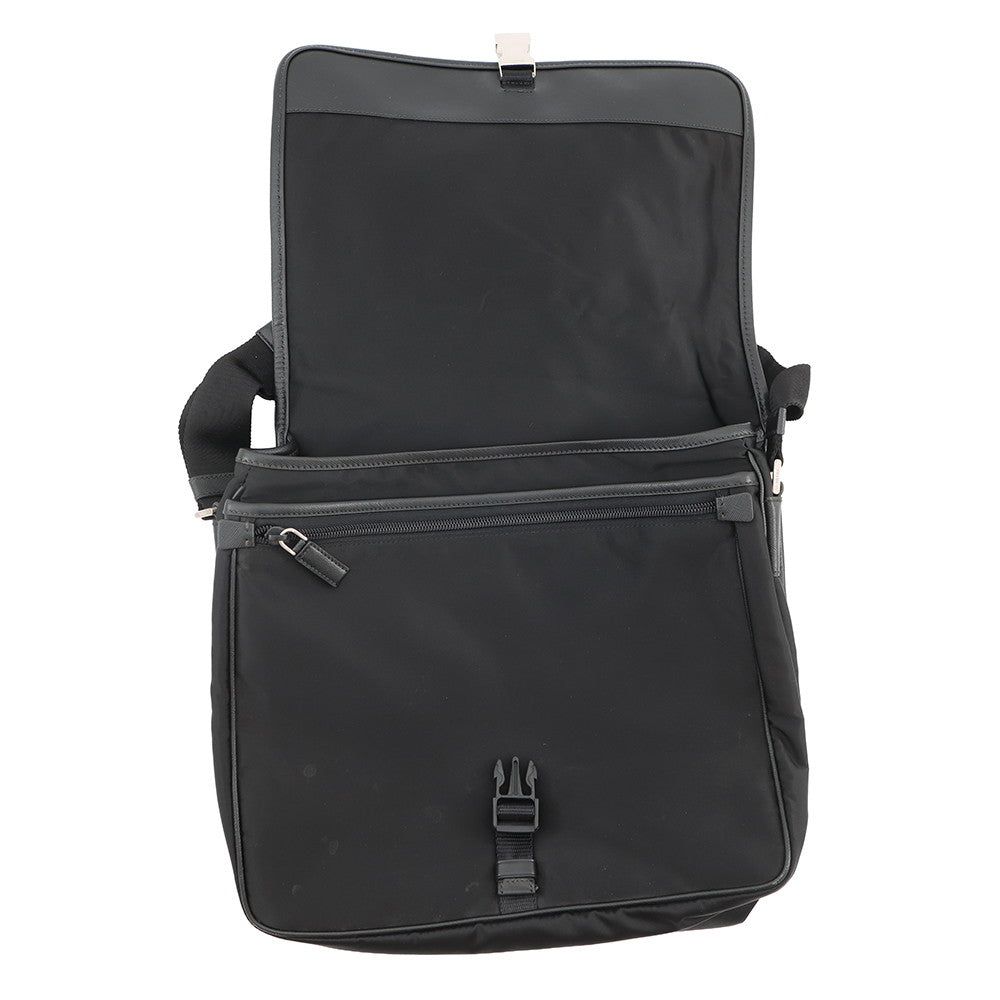 PRADA Messenger bag Black2VD166_2FMO_F0002 Nylon Leather