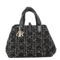 Dior Cannage to JulesBag Black/WhiteM2821OTKV_M911 Tweed Calf Leather Size Medium