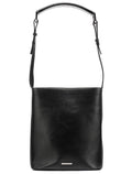 001 4286 Black Calfskin Bucket Shoulder Bag