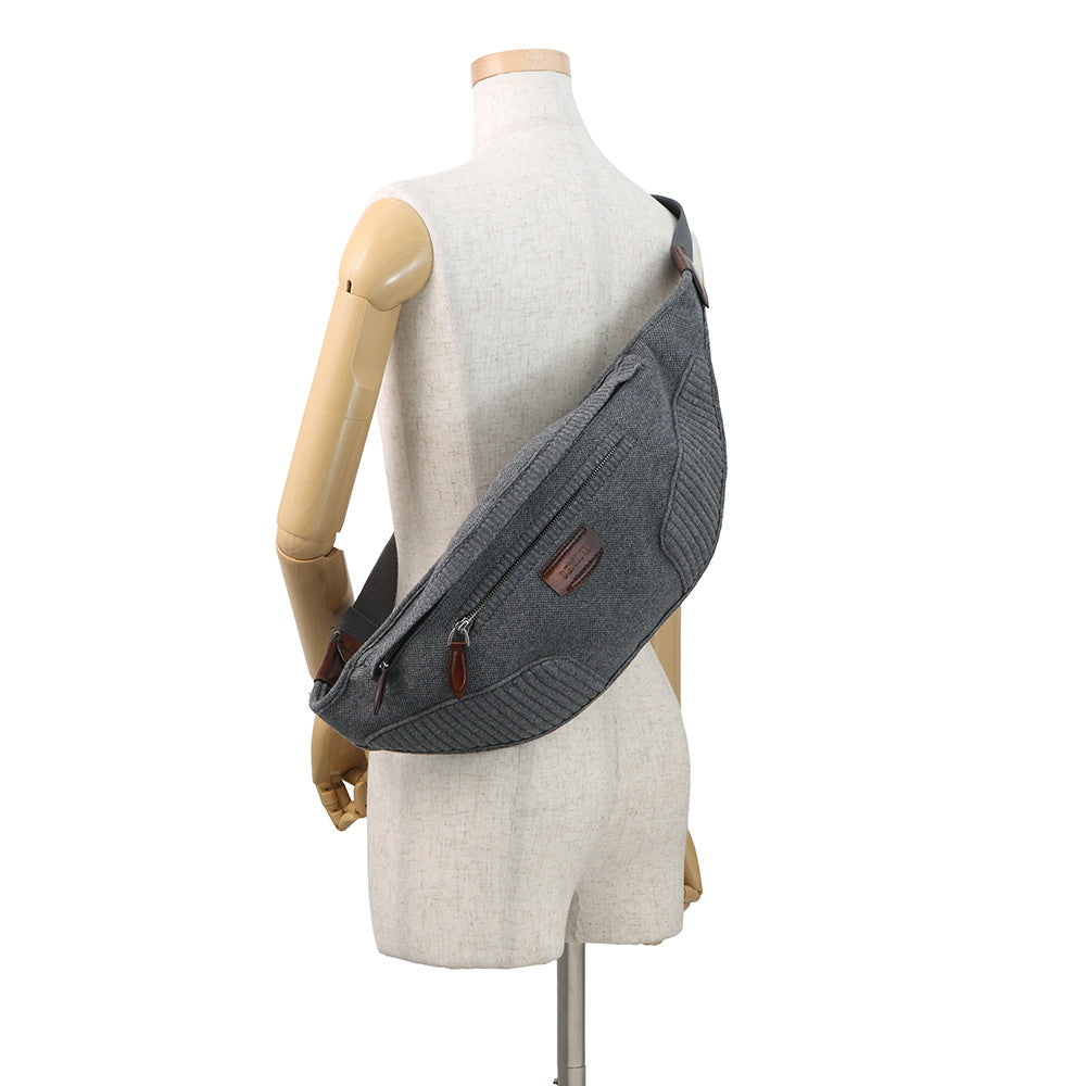 Berluti Shadow Bumbag Gray Cashmere Leather