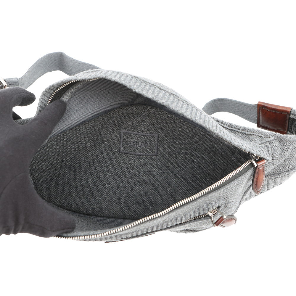 Berluti Shadow Bumbag Gray Cashmere Leather