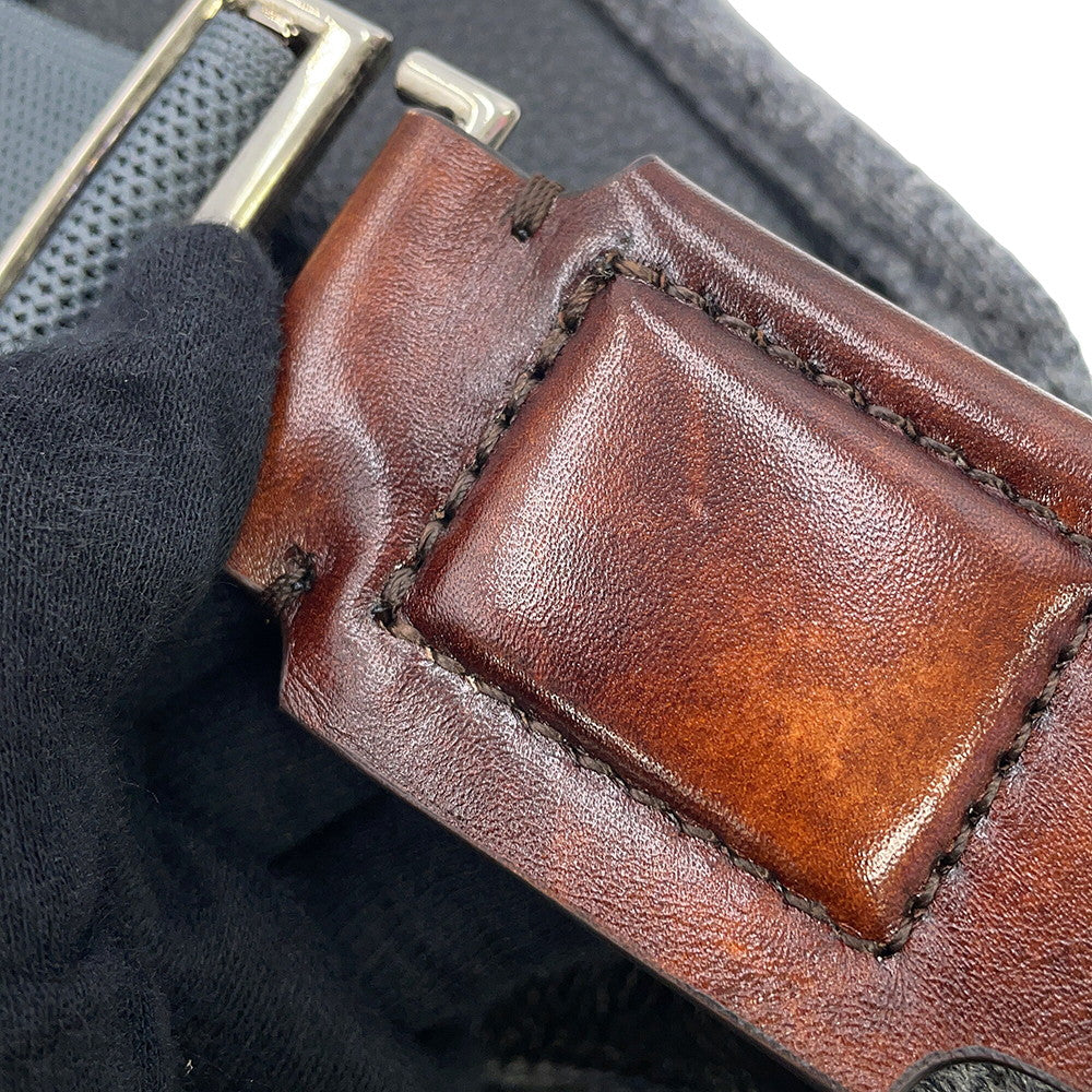Berluti Shadow Bumbag Gray Cashmere Leather