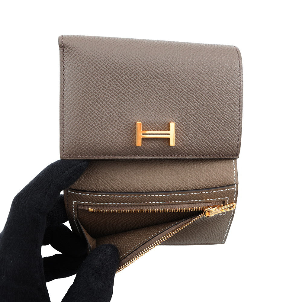 HERMES Bean Combine Verso Etain/Etoupe Epsom