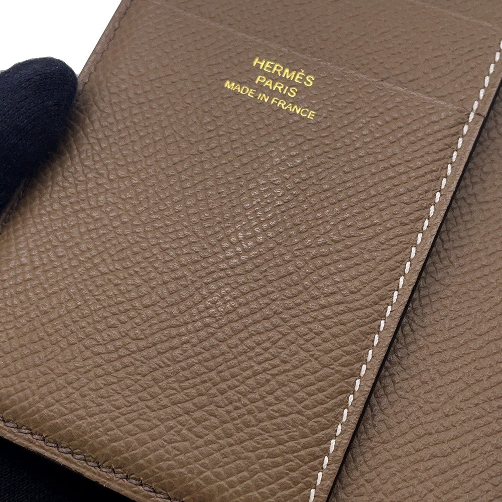 HERMES Bean Combine Verso Etain/Etoupe Epsom