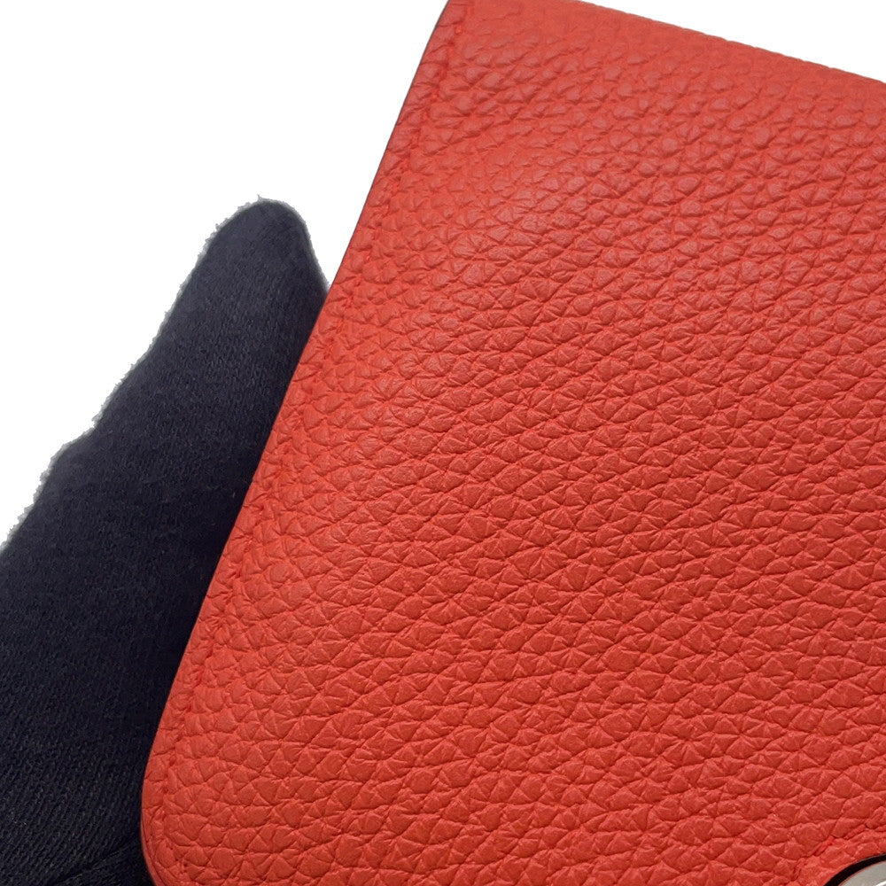 HERMES Dogon compact Capucines Togo Leather
