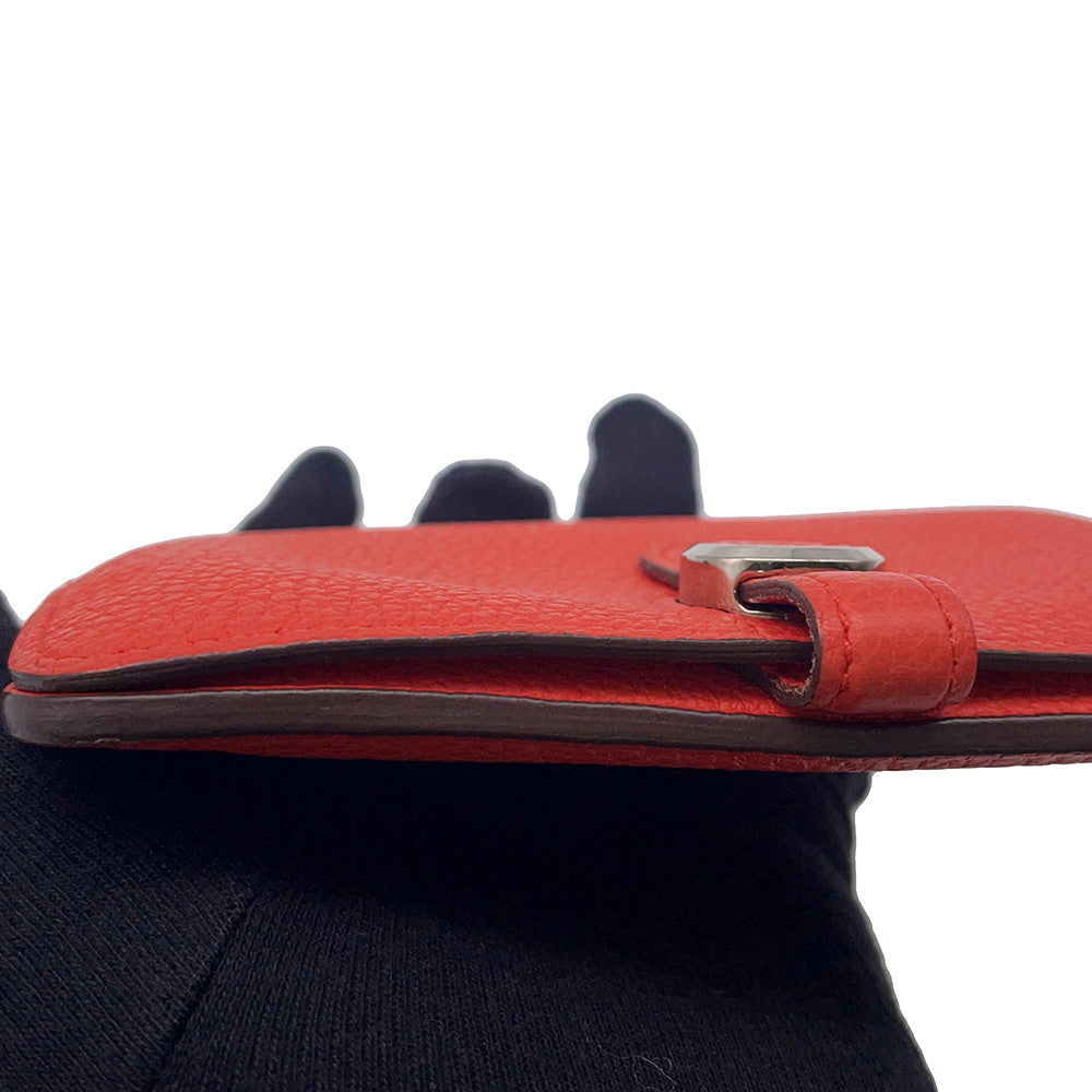 HERMES Dogon compact Capucines Togo Leather