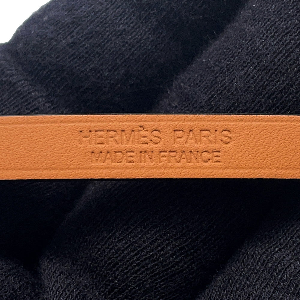 HERMES Bracelet Mini Rival Size T3 Black Swift Leather