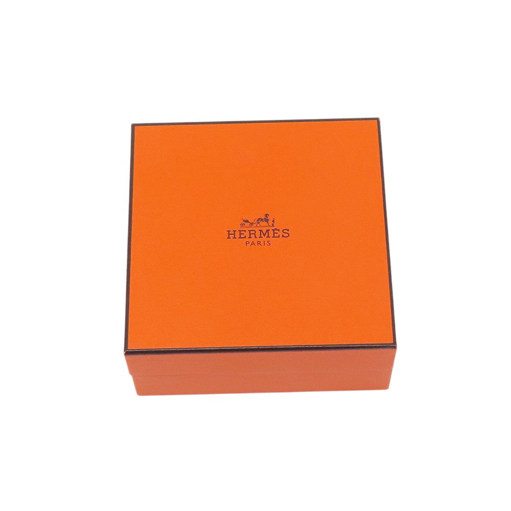 HERMES Exlibris Hoop Earrings SV925 K18PG