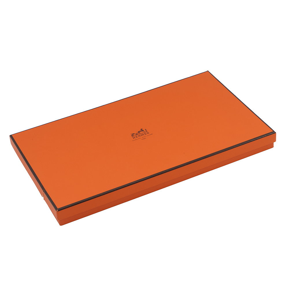 HERMES Carre Jean Size 140 Orange/White/Red/Light Green Cashmere70% Silk30%