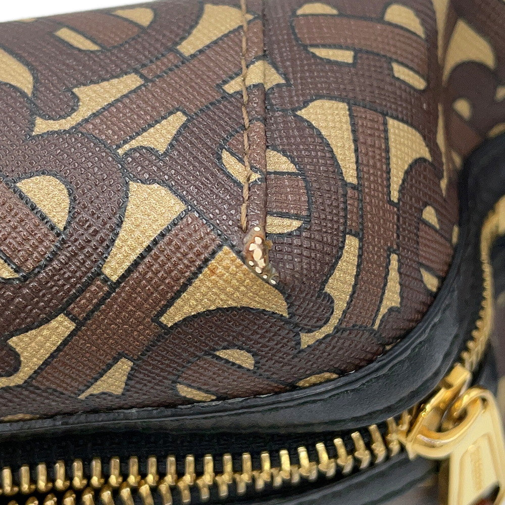 BURBERRY TBCrossbody Bag Brown/Black/White8021483 PVC Leather Size Medium