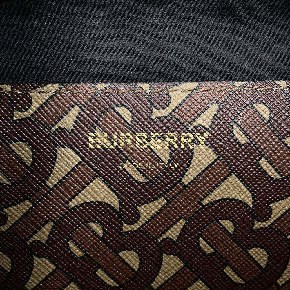 BURBERRY TBCrossbody Bag Brown/Black/White8021483 PVC Leather Size Medium