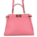 FENDI Peekaboo Pink8BN290 Leather Size regular