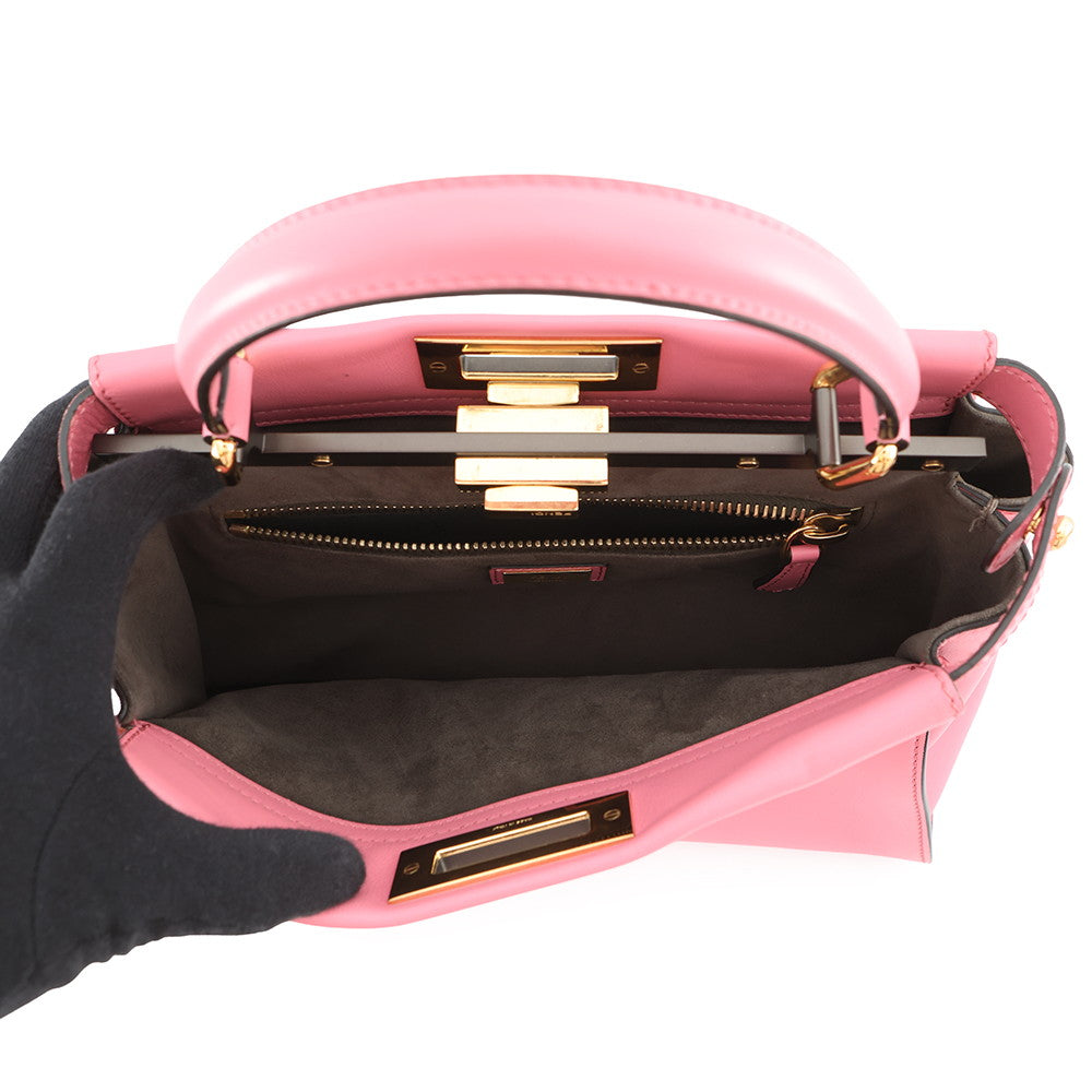 FENDI Peekaboo Pink8BN290 Leather Size regular
