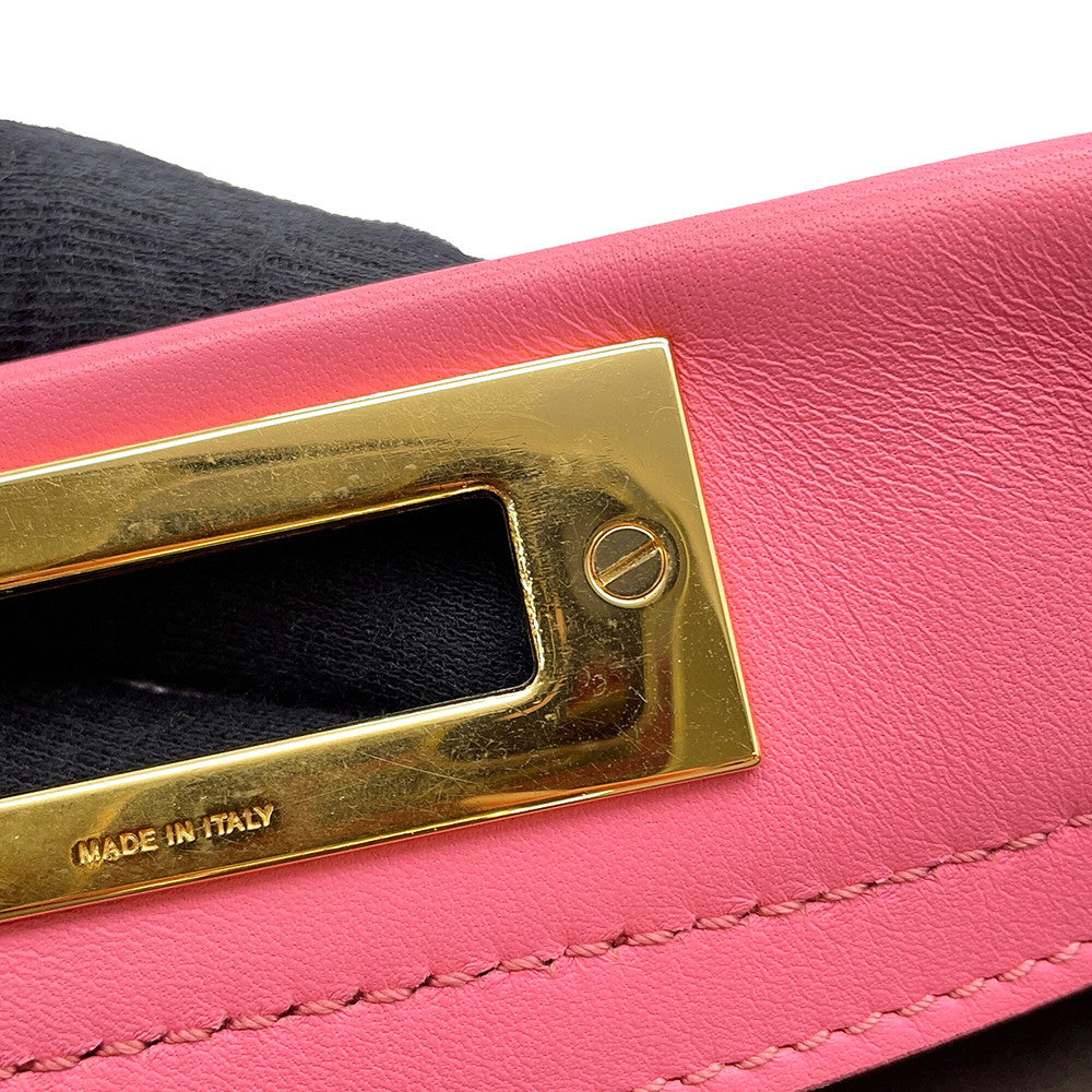 FENDI Peekaboo Pink8BN290 Leather Size regular