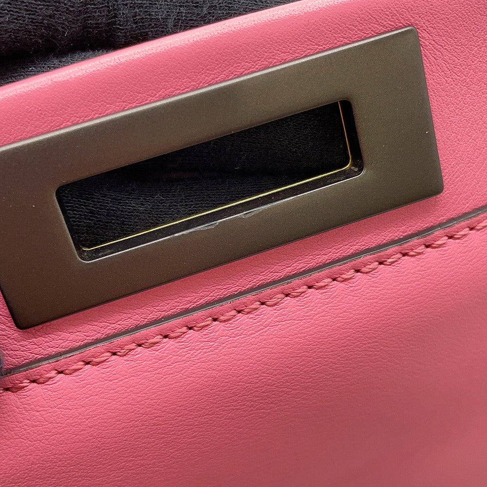 FENDI Peekaboo Pink8BN290 Leather Size regular