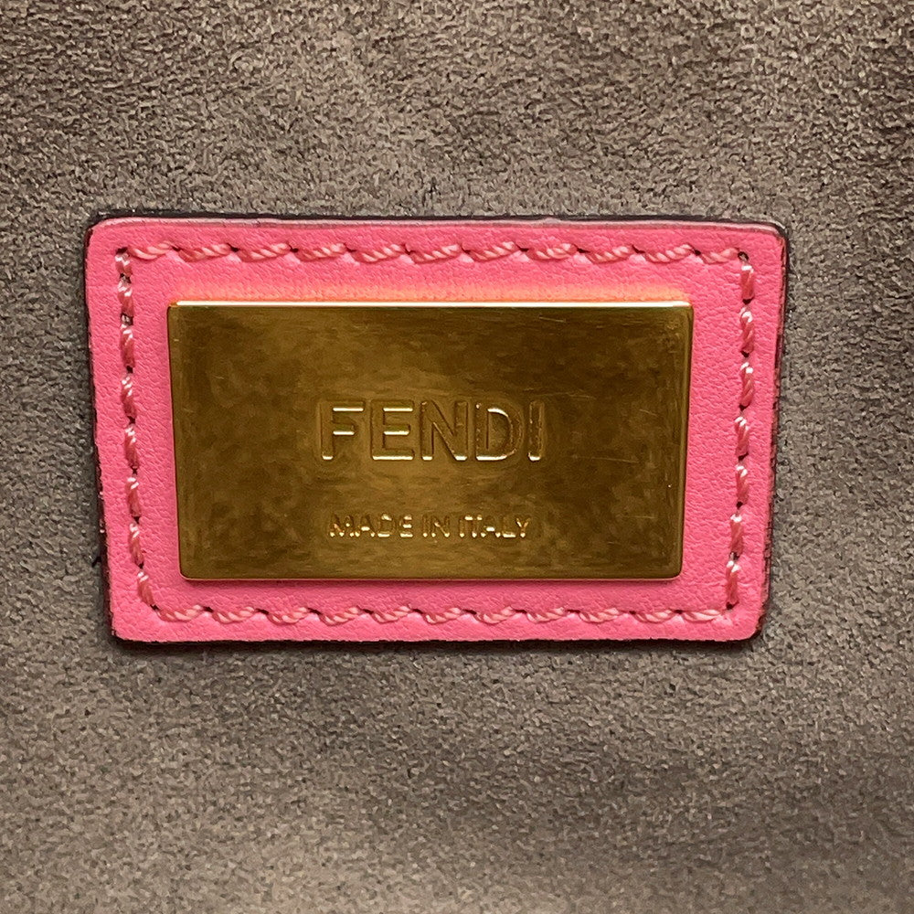 FENDI Peekaboo Pink8BN290 Leather Size regular