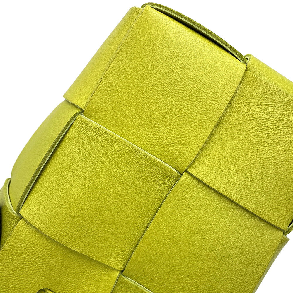 Bottega Veneta Cassette Bucket Bag Pistachio Green680217 Leather Size Mini