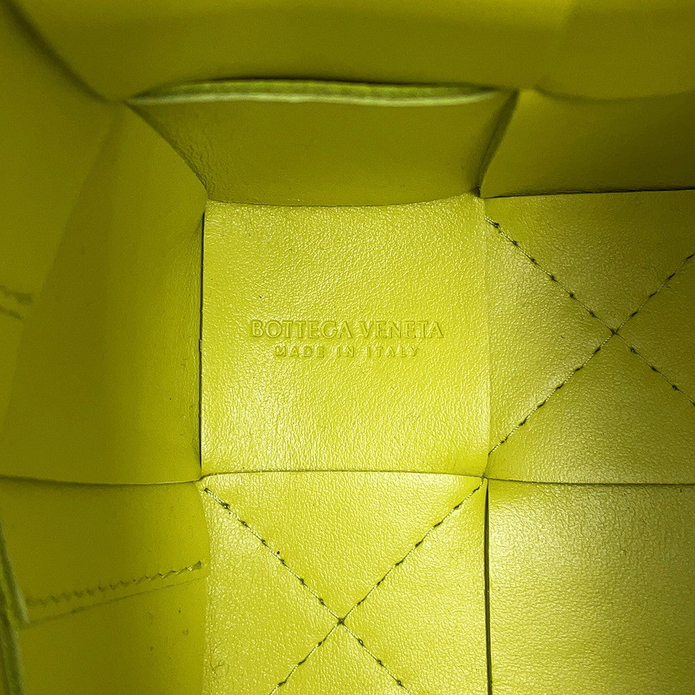 Bottega Veneta Cassette Bucket Bag Pistachio Green680217 Leather Size Mini