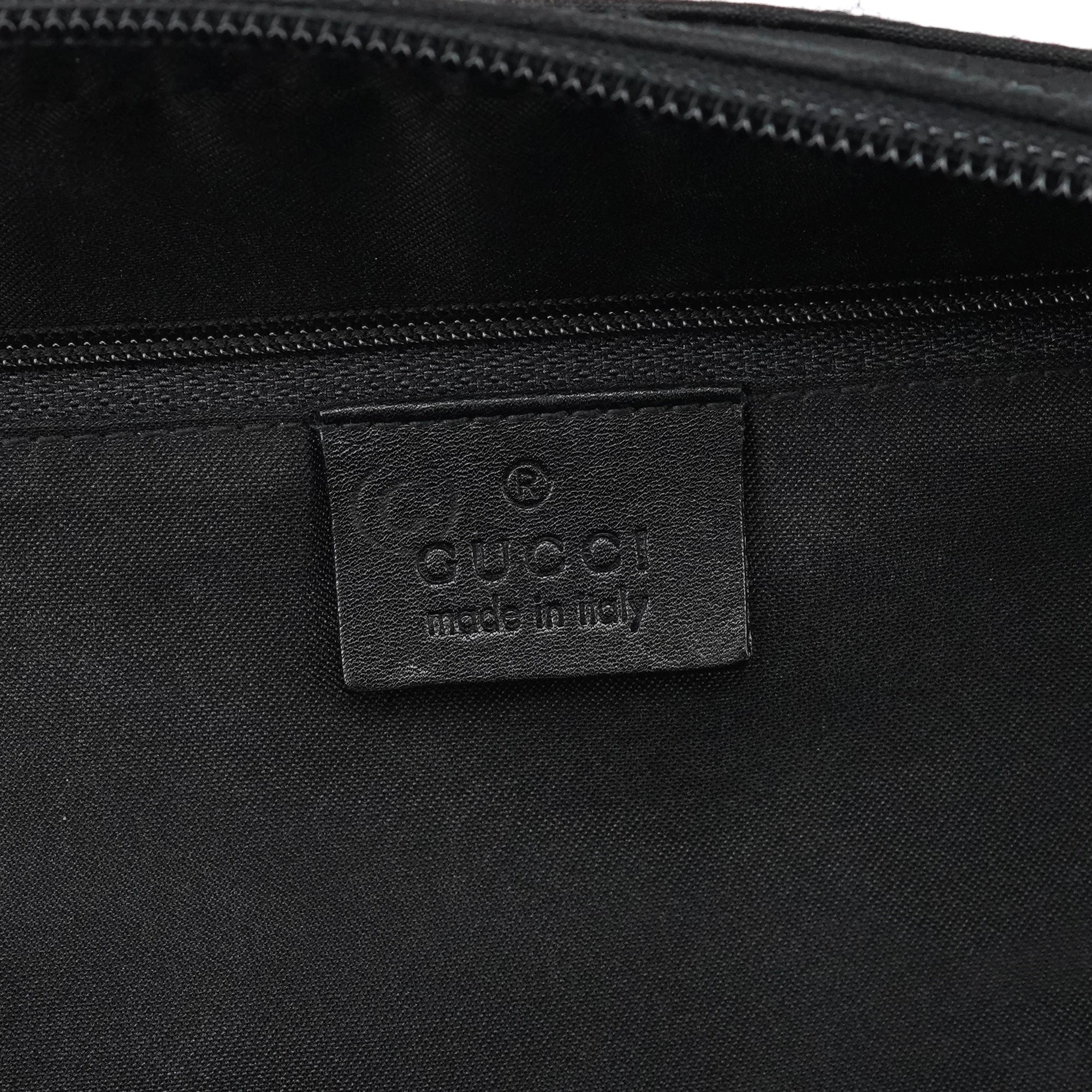 96049 Black GG Nylon Tote Bag