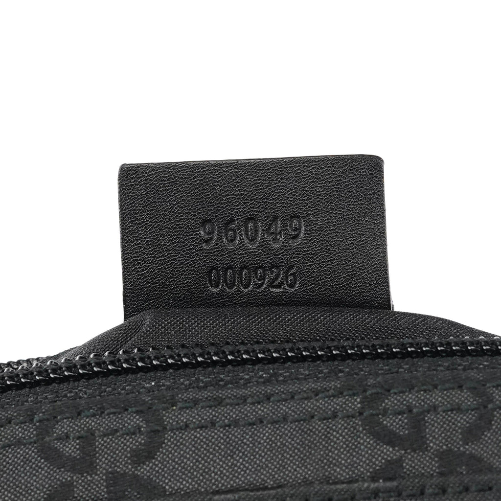 96049 Black GG Nylon Tote Bag