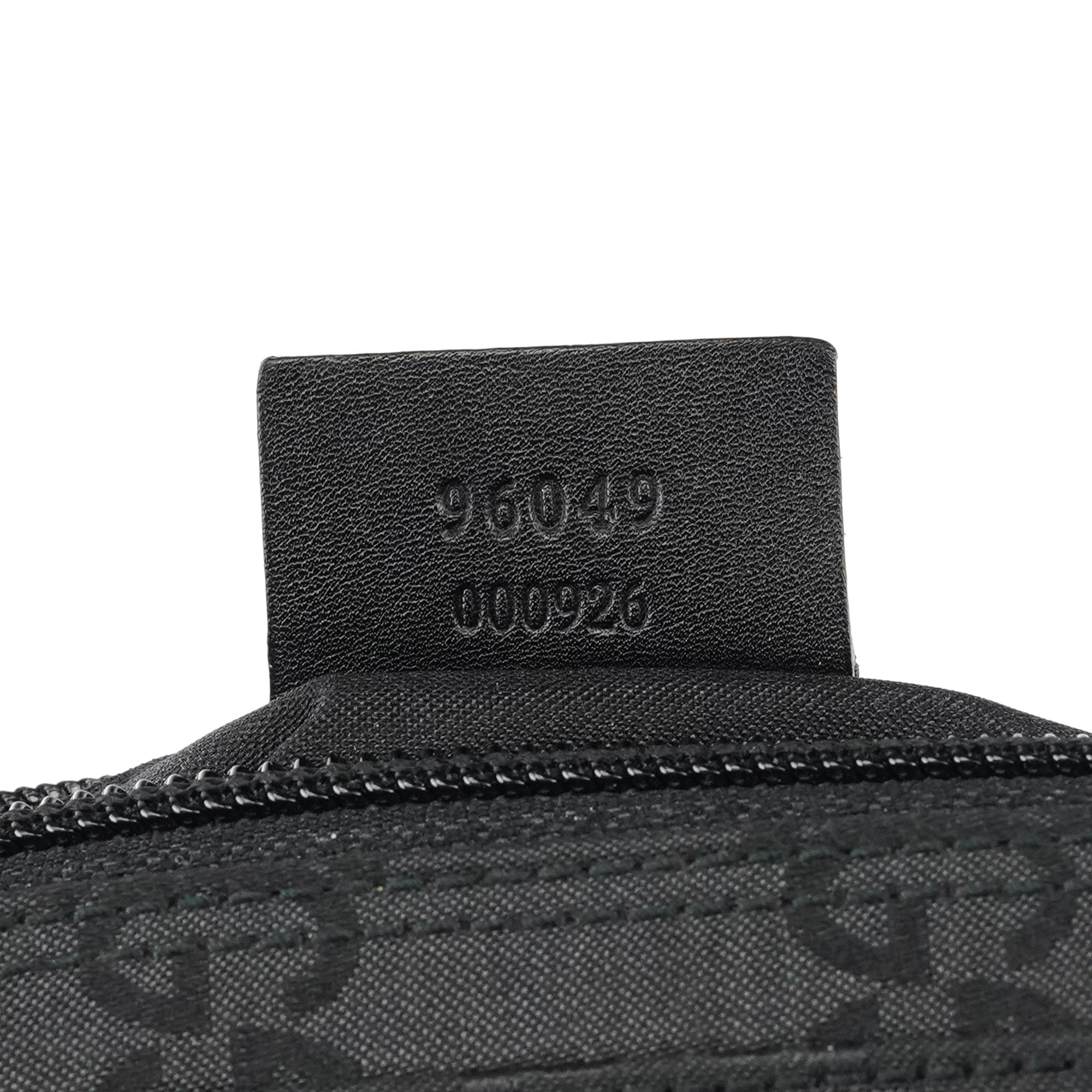 96049 Black GG Nylon Tote Bag