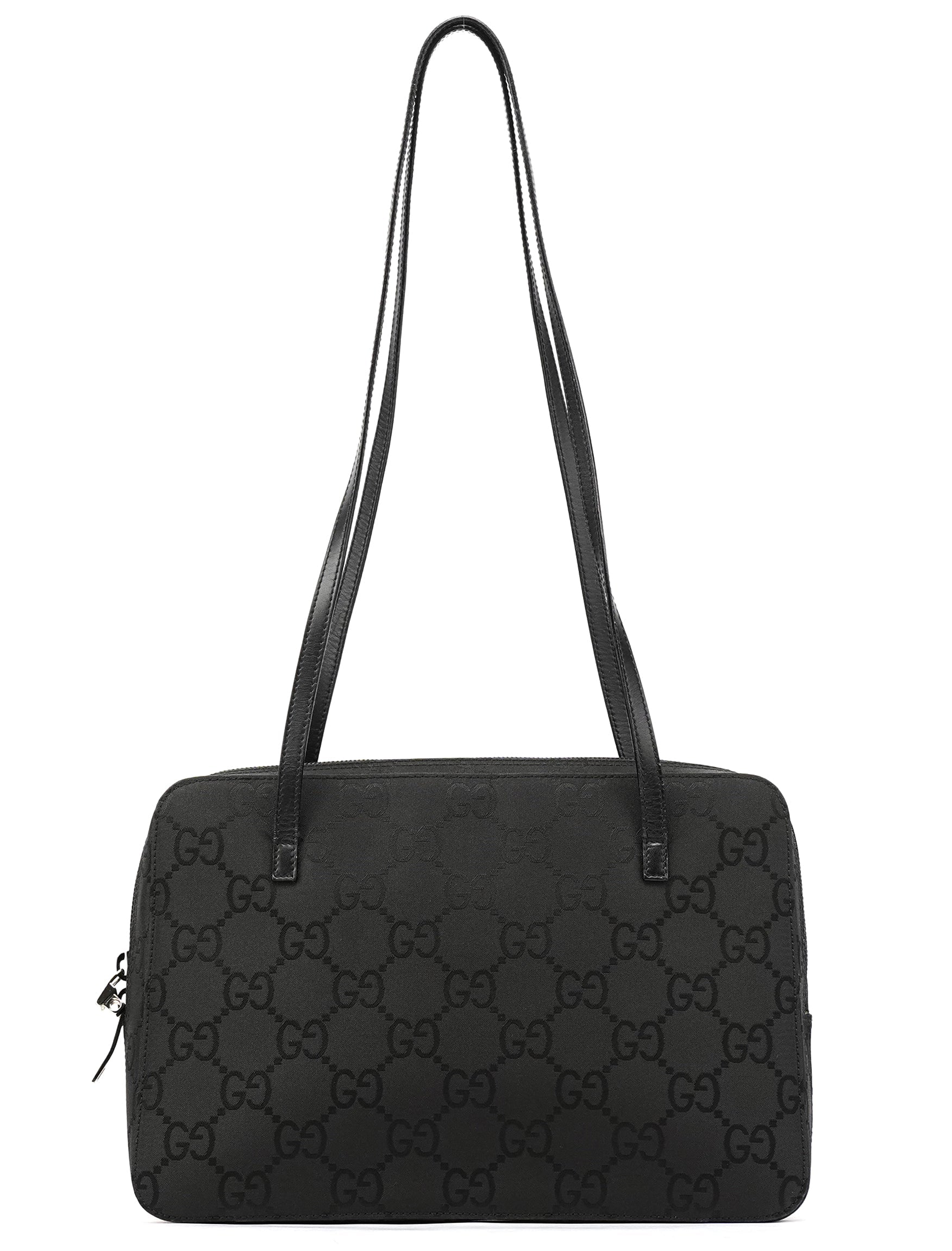 96049 Black GG Nylon Tote Bag