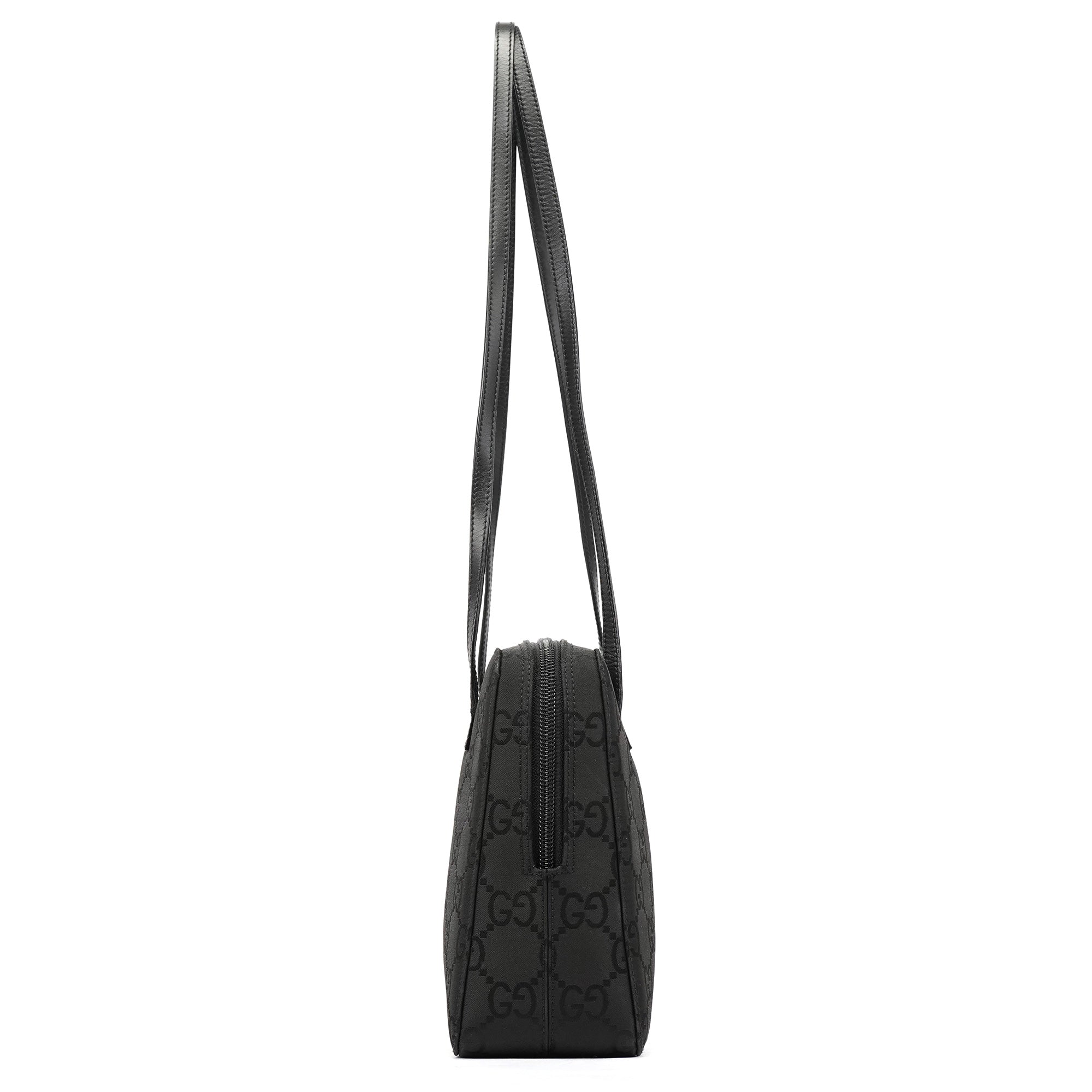 96049 Black GG Nylon Tote Bag