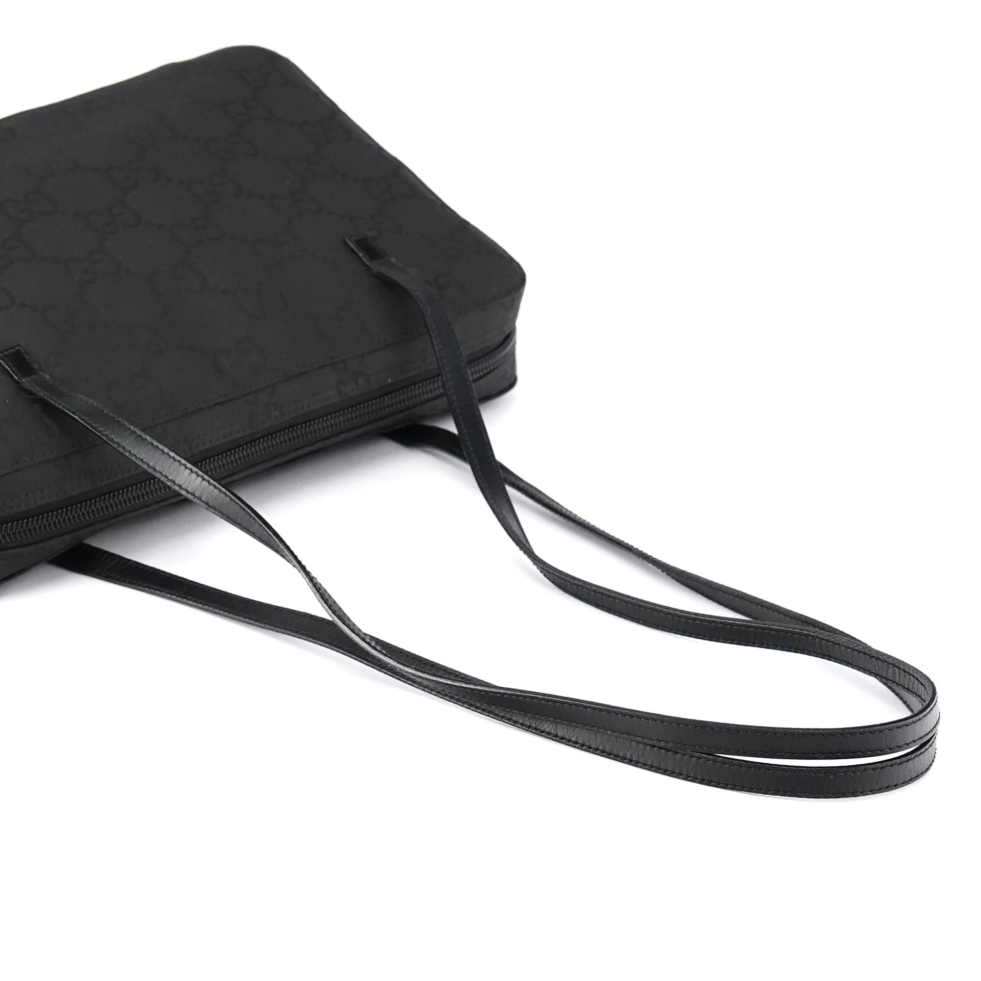 96049 Black GG Nylon Tote Bag