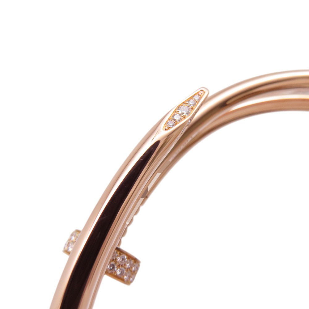CARTIER Juste Un Clou Bracelet Double Diamond Size 19N6708419/N6708400 18K Pink Gold
