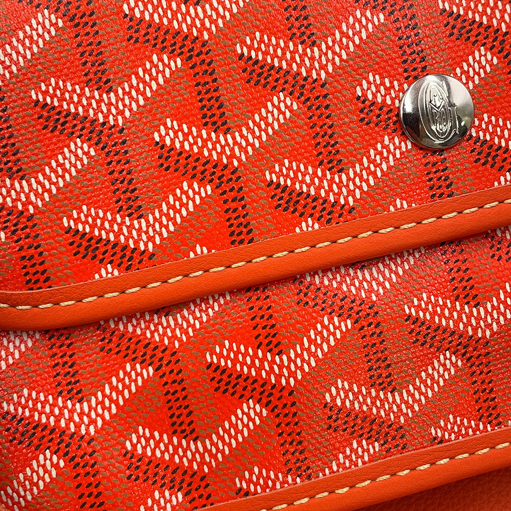 GOYARD Anju OrangeANJOUSPMLCG07TY07P PVC Leather Size PM