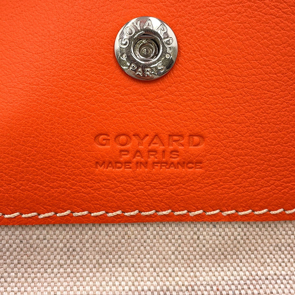 GOYARD Anju OrangeANJOUSPMLCG07TY07P PVC Leather Size PM