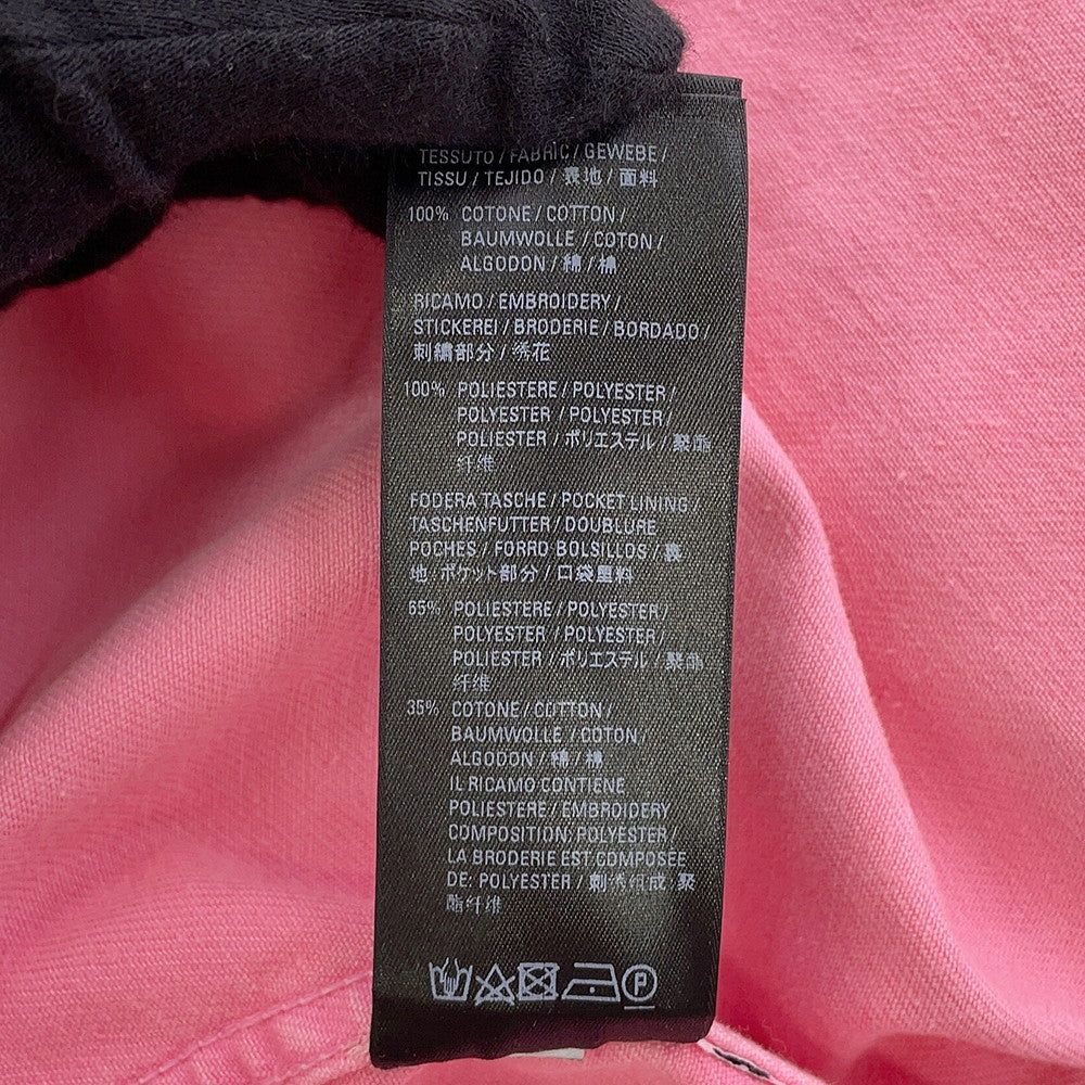 BALENCIAGA Logo Denim Jacket Size 34 Pink594386TEW378000 Cotton100%
