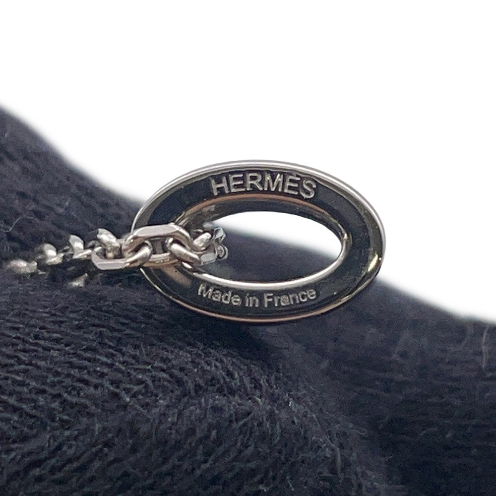 HERMES Pop Ash Necklace Size Mini Black Metal