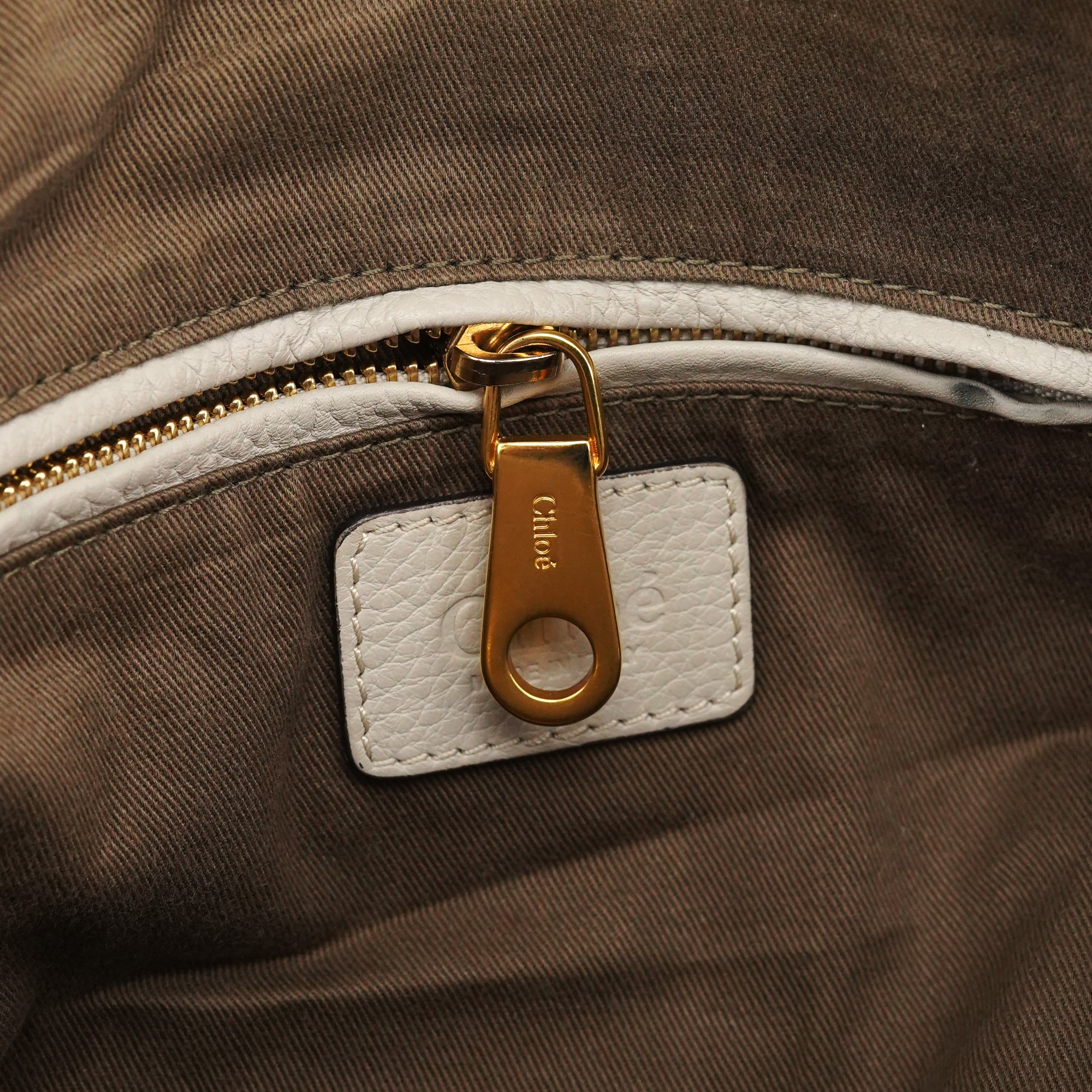Light Grey Leather Marcie 2-Way Bag